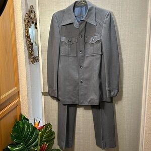 Vintage Lucasini 70’s Blue Western Young LTD Suit size L